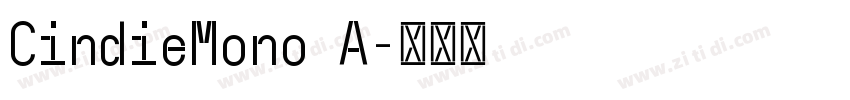 CindieMono A字体转换